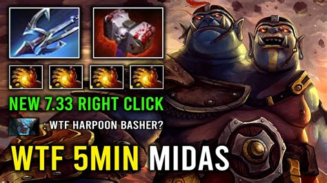 When Ogre Magi Get 5Min Midas Insane Harpoon.